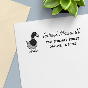 Mallard Duck Address Self-inking Stamp