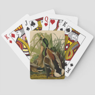 Mallard Duck Audubon Bird Painting Poker Cards