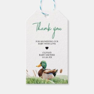 Mallard Duck Baby Shower Favor Tags