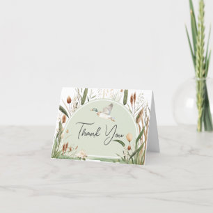 Mallard Duck Baby Shower Thank You Card