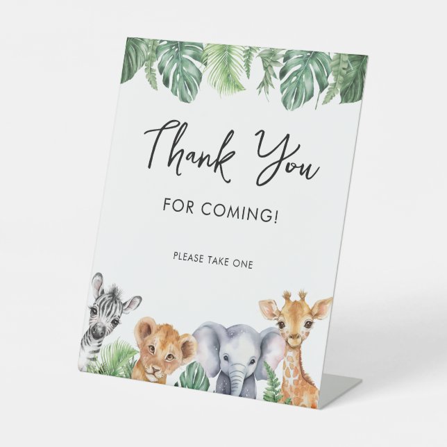 Mallard Duck Baby Shower Thank You Favor Sign (Front)