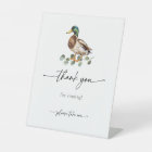Mallard Duck Baby Shower Thank You Favor Sign