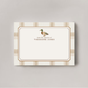 Mallard Duck Baby Shower Thank You Note Card
