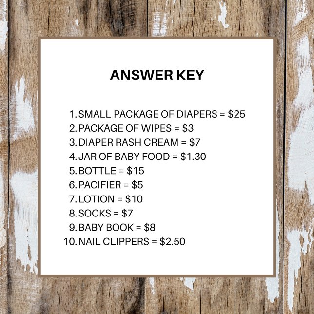 Mallard Duck Baby Shower The Price Is Right Game (Creator Uploaded)