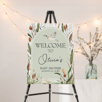 Mallard Duck Baby Shower Welcome Sign