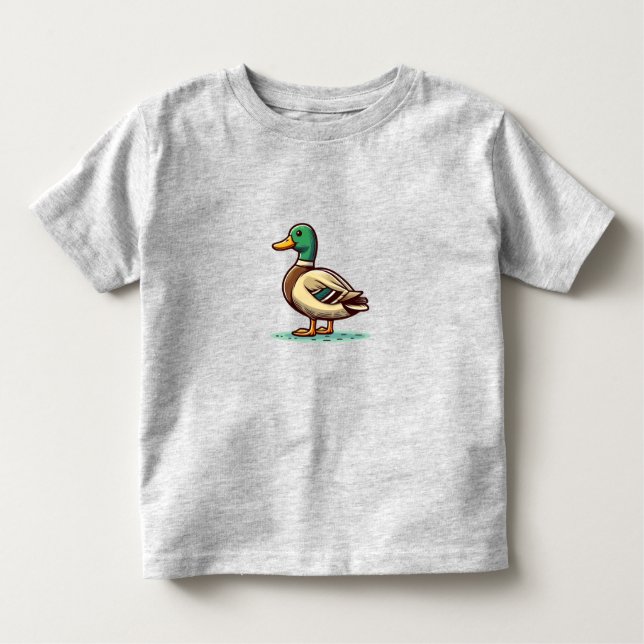 Mallard Duck bird Toddler Fine Jersey T-Shirt (Front)
