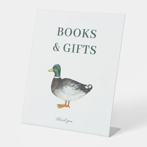Mallard Duck Books and Gifts Baby Shower Sign