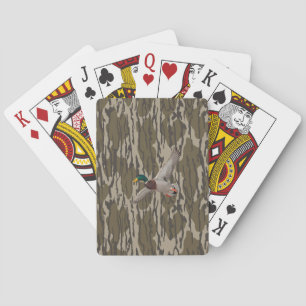Mallard Duck Bottom lands Camo Hunting Season Poker Cards