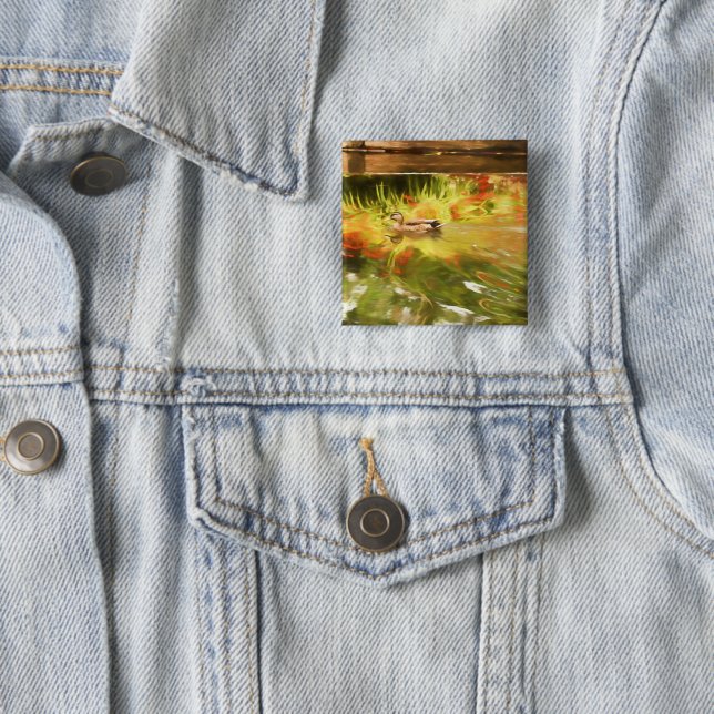 Mallard Duck Button (In Situ)