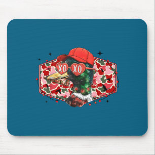 Mallard Duck Camouflage Happy Valentine's Day Hunt Mouse Pad