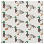 Mallard duck cartoon illustration fabric