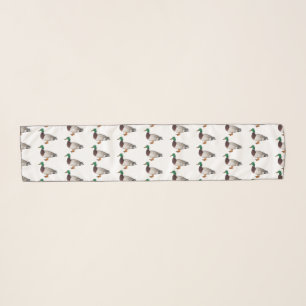 Mallard duck cartoon illustration scarf