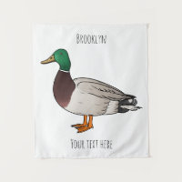 Mallard duck cartoon illustration
