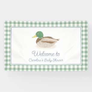 Mallard Duck Country Hunting Baby Shower Welcome Banner