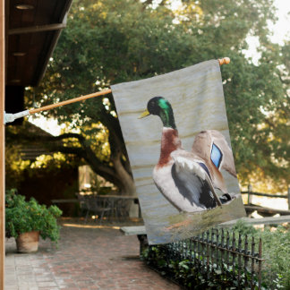 Mallard Duck Diamond House Flag