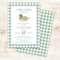 Mallard Duck Duckling Country Hunting Baby Shower