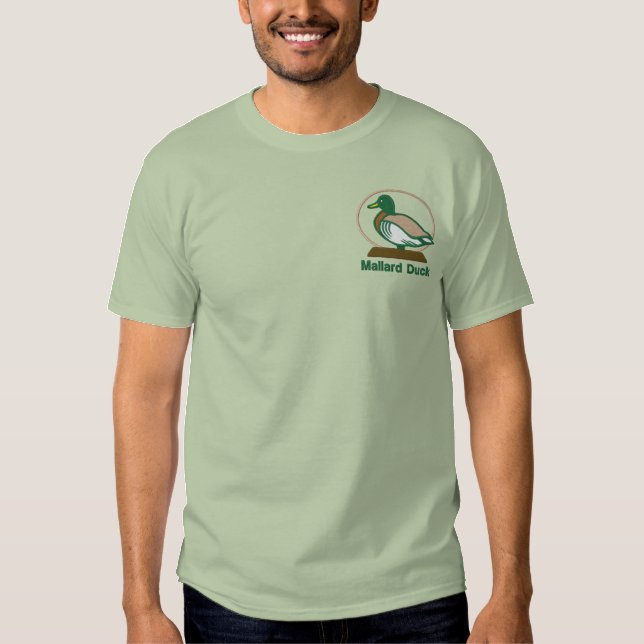 Mallard Duck Embroidered Tshirt (Front)