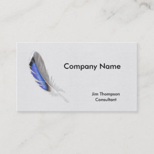 Mallard Duck Feather Watercolor Business Card