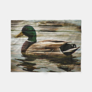 Mallard Duck Fleece Blanket