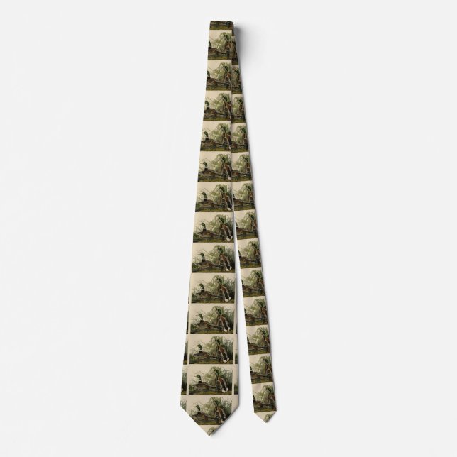 Mallard Duck from Audubon's Birds of America Neck Tie (Front)