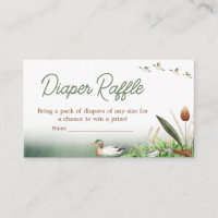 Mallard Duck Hunting Baby Shower Diaper Raffle