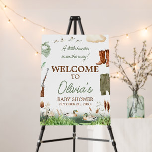 Mallard Duck Hunting Baby Shower Welcome Sign