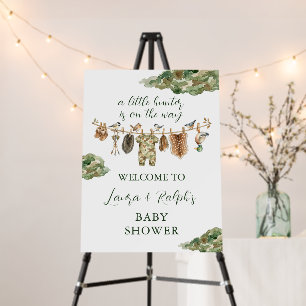 Mallard Duck Hunting Boy Baby Shower Welcome Foam Board
