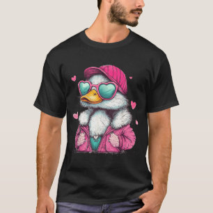 Mallard Duck Hunting Funny Valentine's Day Heart G T-Shirt