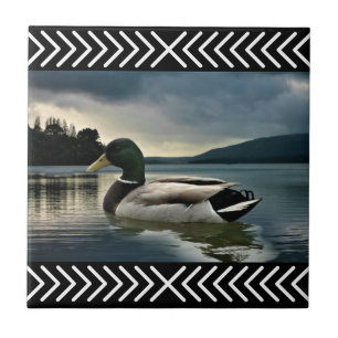 Mallard Duck Lake Ceramic Tile