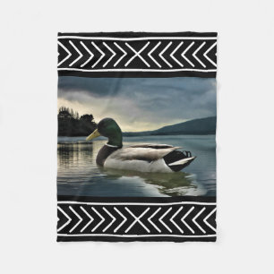 Mallard Duck Lake Fleece Blanket