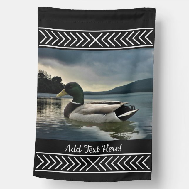 Mallard Duck Lake House Flag (Front)