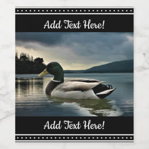 Mallard Duck Lake Wine Label