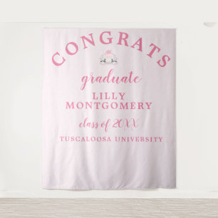 Mallard Duck Monogram Graduation Photo Backdrop