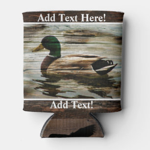 Mallard Duck On Lake Can Cooler