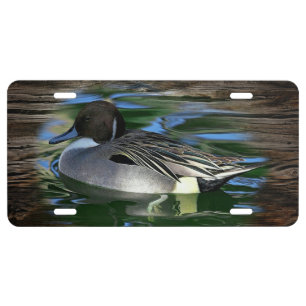 Mallard Duck On Lake License Plate