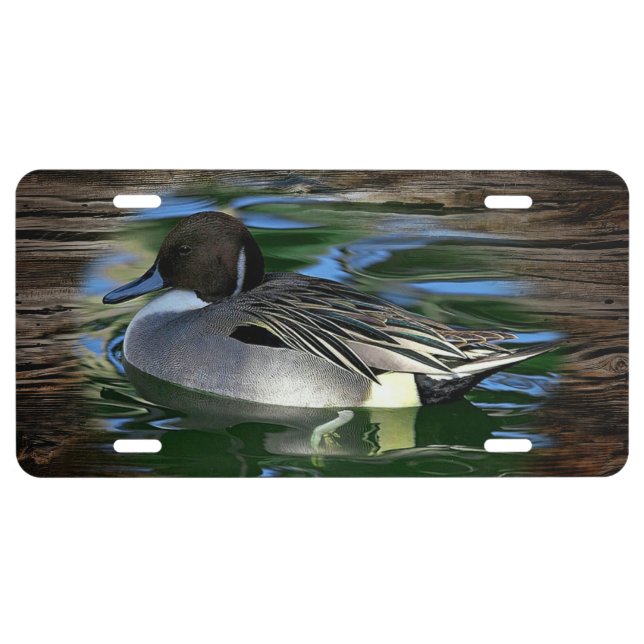 Mallard Duck On Lake License Plate (Front)