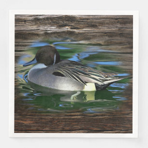 Mallard Duck On Lake Paper Dinner Napkins