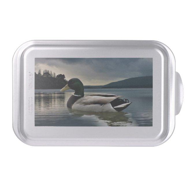 Mallard Duck On The Lake Cake Pan (Front)