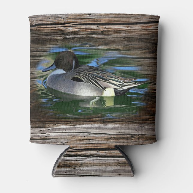 Mallard Duck On The Lake Can Cooler (Front)