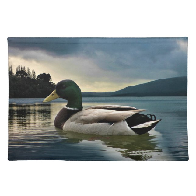 Mallard Duck On The Lake Cloth Placemat (Front)