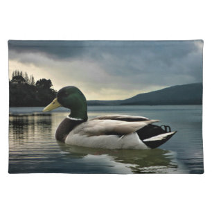 Mallard Duck On The Lake Cloth Placemat