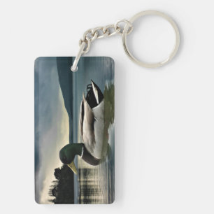 Mallard Duck On The Lake Keychain