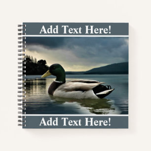 Mallard Duck On The Lake Notebook