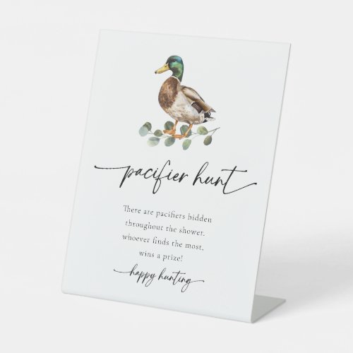 Mallard Duck Pacifier Hunt Game Baby Shower