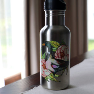 Mallard Duck Peony Nature Lovers               Stainless Steel Water Bottle