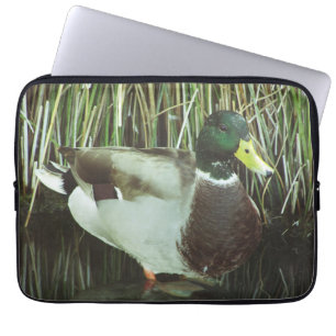Mallard Duck Photo Distinctive Male Lake Bird Laptop Sleeve