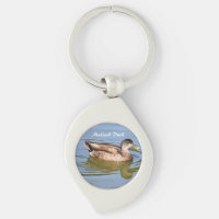 Mallard Duck Photo Keychain 