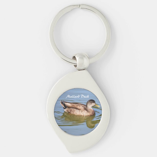 Mallard Duck Photo Keychain  (Front)