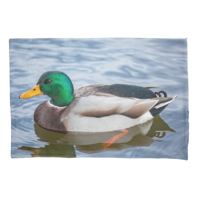 Mallard Duck Pillow Case (Front)