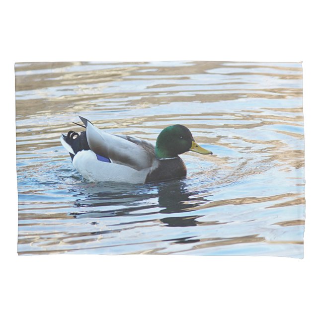 Mallard duck pillow case (Front)